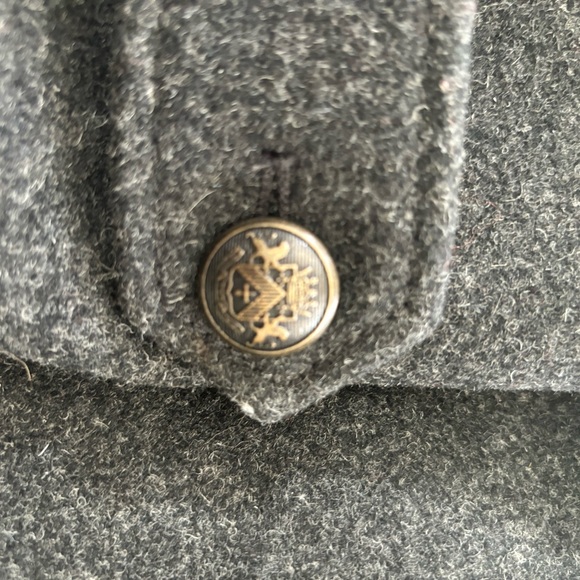 Express Men’s Wool Peacoat Vintage EUC - Picture 5 of 5